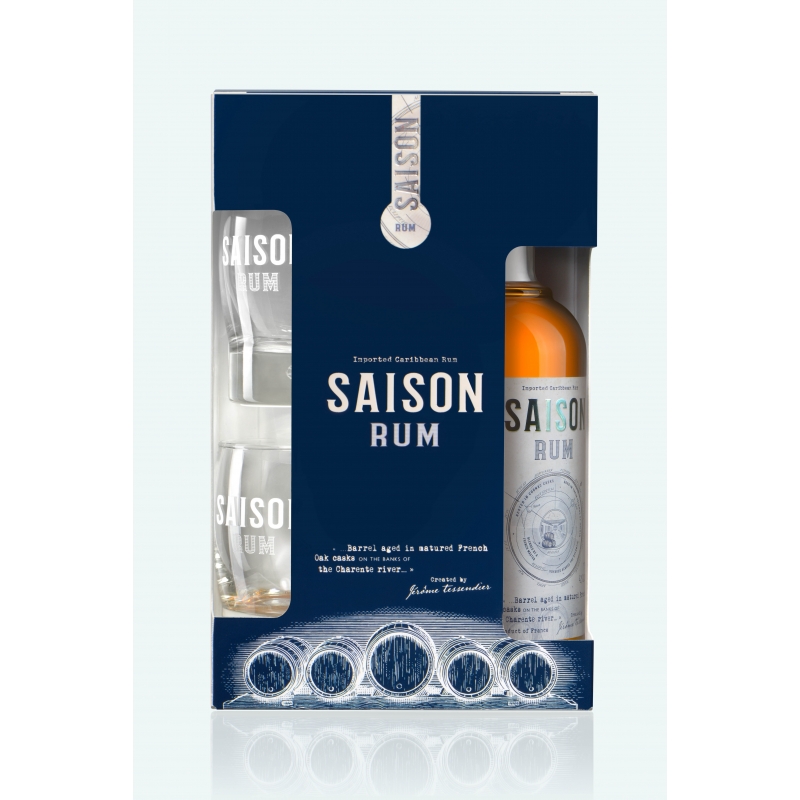 Coffret Saison Rum + 2 verres Coffret Saison Rum + 2 verres